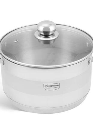 Каструля із кришкою edenberg eb-3007 24 см 6,1 л