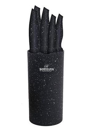 Набор кухонных ножей bohmann bh-6165-blaсk 6 предметов черный
