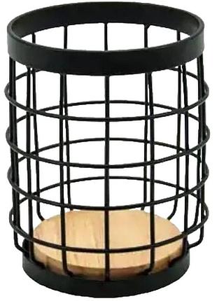 Подставка для столовых приборов ardesto midori ar0925b 12х12х15.5 см