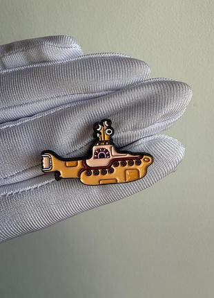 Пін значок металевий брошка «жовтий підводний човен the beatles» / yellow submarine beatles