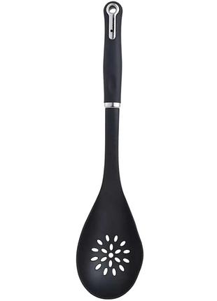 Ложка с прорезями masterpro foodies collection bgmp-4588 36 см черная