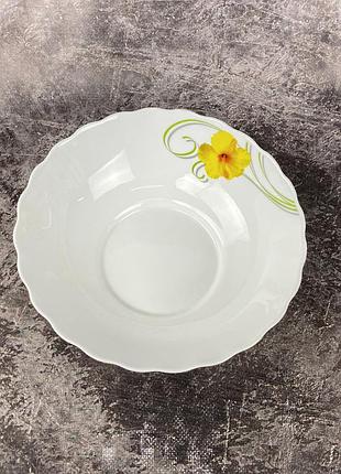Миска lorentso yellow flower hkw-90-a8-61014 227 мм