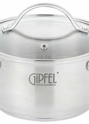 Кастрюля gipfel azalea gp-51060 20 см 2.5 л серебристая