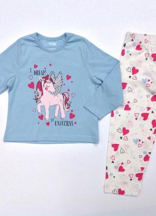 Піжама primark для дівчинки з єдинорогом