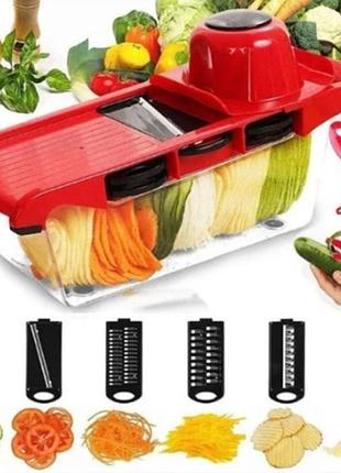 Овощерезка универсальная с насадками empire em-6704 33х12х12.5 см