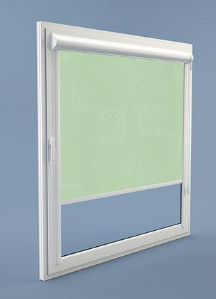 Рулонная штора rolets икеа 2-2073-950 95x170 см закрытого типа мятная