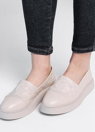Лофери жіночі fashion camilla 3895 40 розмір 25,5 см бежевий