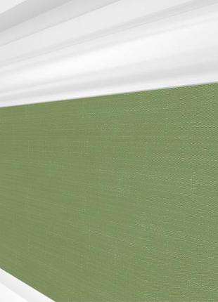 Рулонная штора rolets лён 2-2098-1000 100x170 см закрытого типа тускло-оливковая