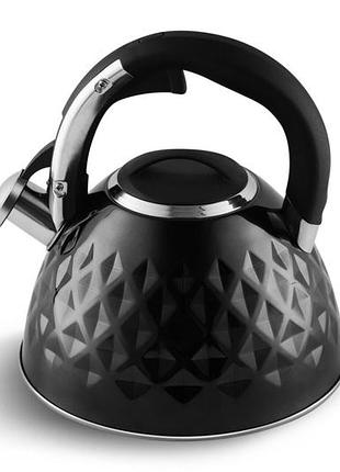 Чайник со свистком edenberg eb-8833-black 3 л черный