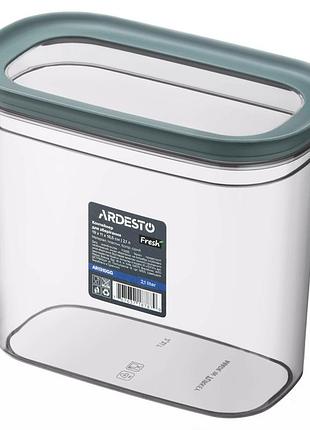 Контейнер пищевой с крышкой ardesto fresh ar1310gg 2100 мл серый