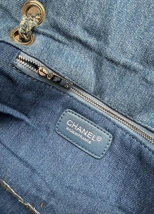Джинсовий клатч сумка chanel 4
