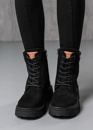 Черевики жіночі зимові fashion zsa 3804 40 розмір 25,5 см чорний