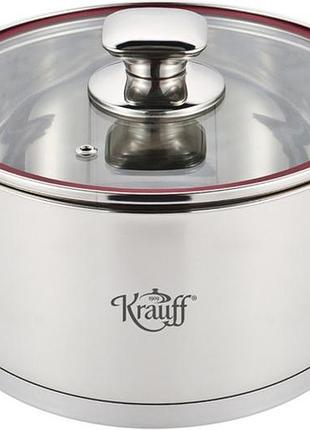 Кастрюля с крышкой krauff prime chef 26-238-038 16 см 2 л серебристая