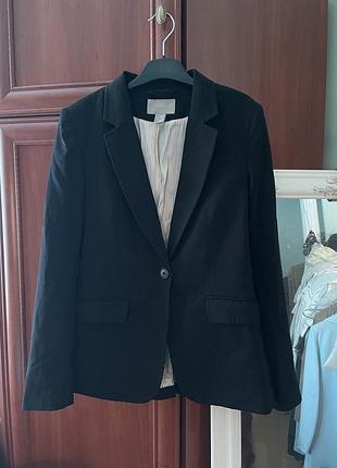 Чорний піджак жакет блейзер hm zara