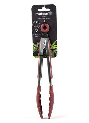Щипцы кухонные holmer bamboo tg-1027-wsg 27 см