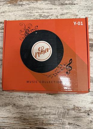 Портативний cd-програвач y-01 з bluetooth, usb, fm-радіо та пультом дк