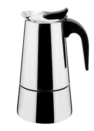 Кофеварка гейзерная vinzer moka inox induction vz-50393 500 мл 9 чашек серая