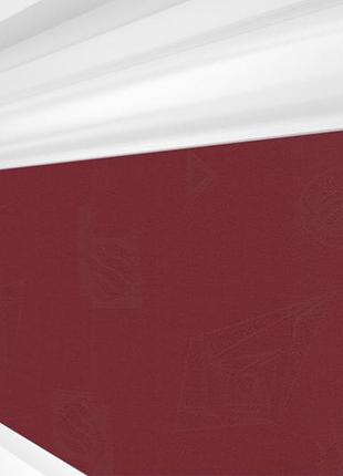Рулонная штора rolets икеа 2-1807-1000 100x170 см закрытого типа бордовая