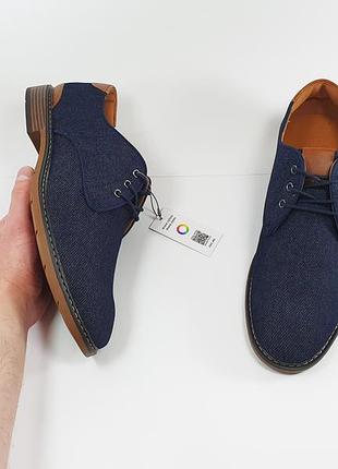 Мужские туфли lanetti 44 29 см 10 uk синие