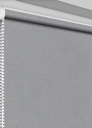 Рулонная штора rolets арабеска 1-2082-1000 100x170 см открытого типа серебристая