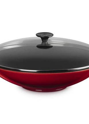 Сковорода вок le creuset wok 25304360600460 36 см красная