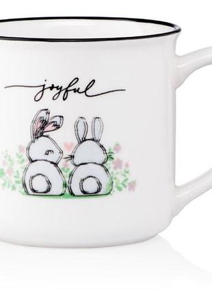 Кружка ardesto joyful ar-3461 320 мл біла