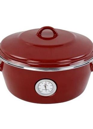 Каструля-жаровня з кришкою vitrinor dutch oven 2111691 26 см 5 л червона