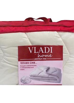 Ковдра євро вовняна vladi premium line 21398 200x220 см бежева