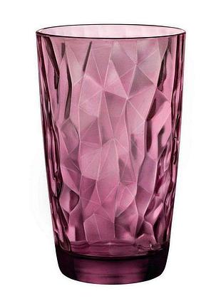 Стакан высокий 470 мл diamond rock purple bormioli rocco 350270-m0-2321990