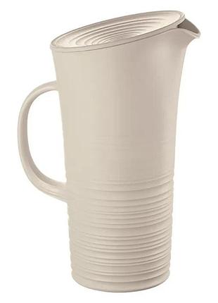 Глечик з кришкою guzzini tierra 18170179 1.8 л кава з молоком