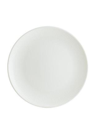 Тарелка десертная bonna iris white irswhgrm21dz 21 см белая