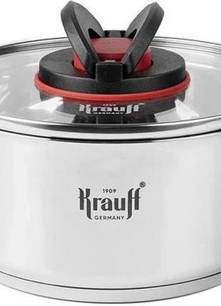 Каструля з кришкою krauff 26-303-018 1.9 л 16 см срібляста
