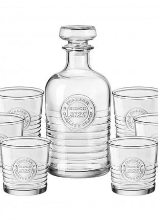 Набір для віскі bormioli rocco officina 540625-s-01021990 7 предметів