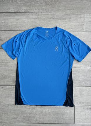 Мужская спортивная футболка для бега он ранинг on running performance-t swiss engineering size m размер мужественный майка для джерси оригинал