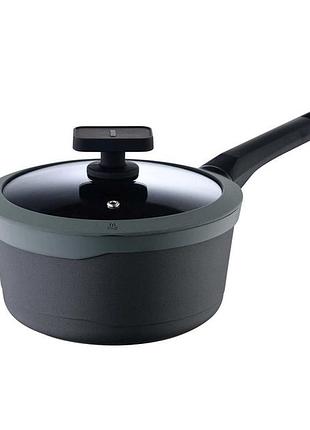 Ковш с крышкой masterрro gastro reeco bgmp-8113 16 см 1.3 л черный