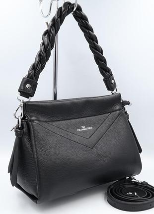 Сумка жіноча шкіряна polina &amp; eiterou y9329-1 black