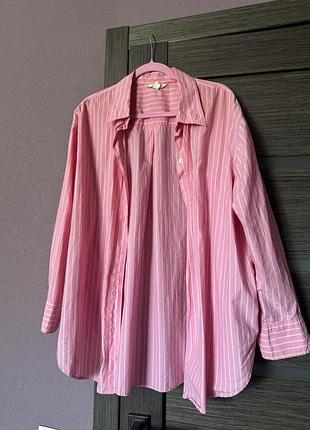 Сорочка h&m в смужку рожева