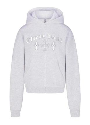 Мужской зип-худи chrome hearts w1 xs