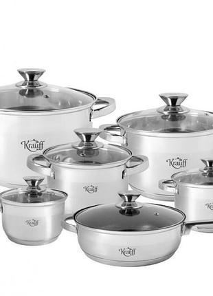 Набір кухонного посуду krauff stein 88-222-006 12 предметів