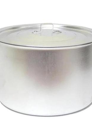 Кастрюля с крышкой gusto gt-1624-60 24 см 6 л серая