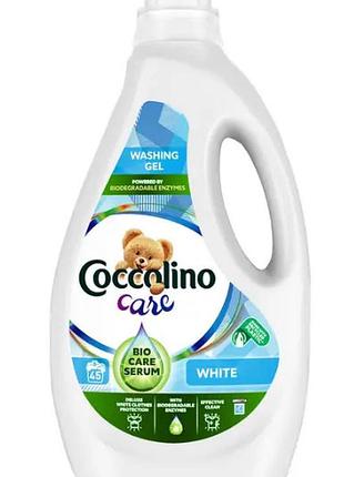Гель для стирки белых вещей coccolino care washing gel white 8720181019449 1800 мл