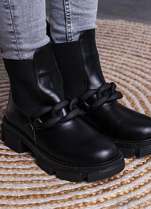 Черевики жіночі fashion hoofington 3441 38 розмір 24,5 см чорний