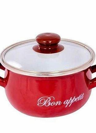 Каструля interos bon appetit 2234-с-20-00070984 20 см 4 л червона