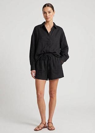 Костюм женский летний из жатого батиста fashion 2610 20575 черный