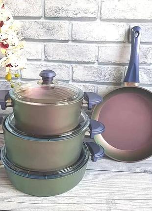 Набор посуды oms violet oms-3016-green 7 предметов