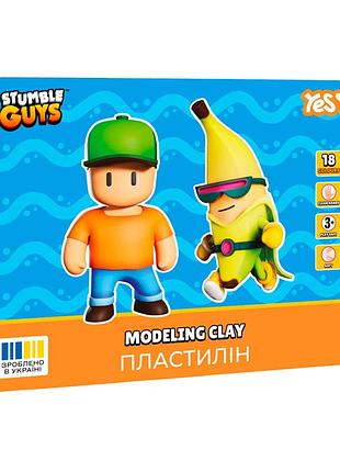 Пластилин yes stumble guys 540710 18 цветов