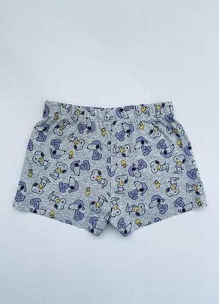Бавовняні шорти зі снупі для дівчинки розмір 122-128 peanuts