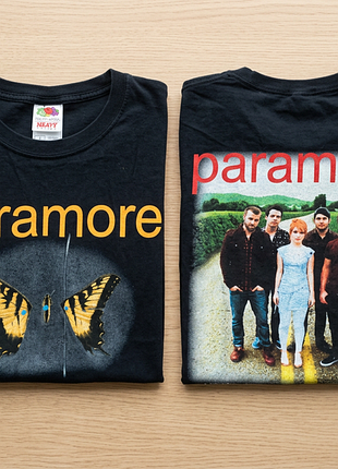 Футболка paramore butterfly tour black oversize