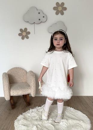 Белое летнее платье для девочки 3