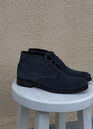 Clarks чоловічі замшеві чоботи туфлі десерти сірі 40 41 розмір